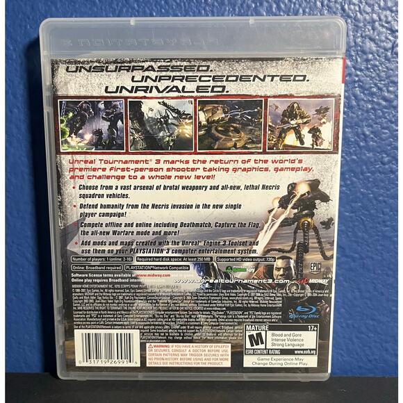 Unreal Tournament III (PlayStation 3, Complete with Manual) PS3 Game - Picture 2 of 8